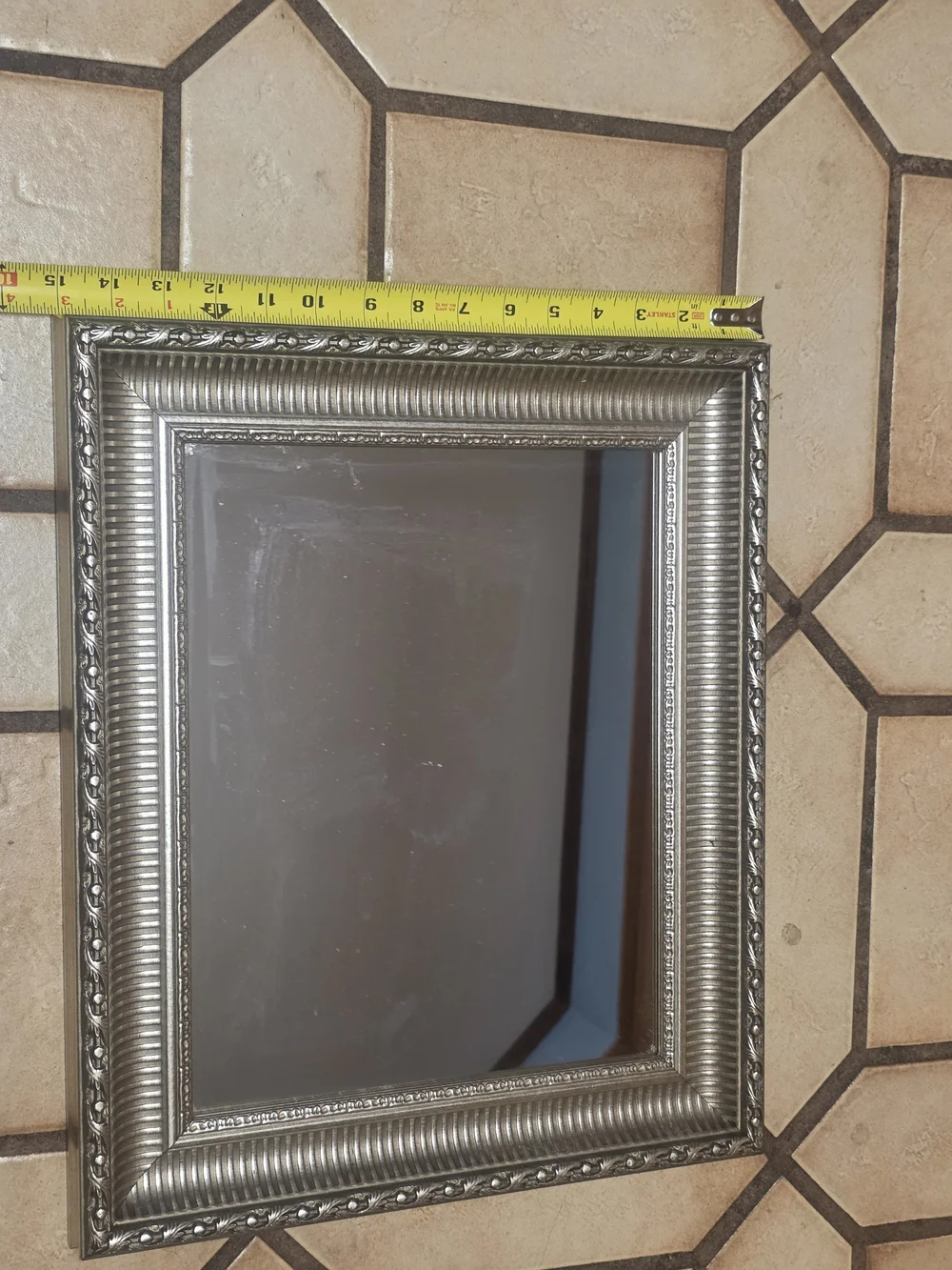 Nordstrom at Home Silver Ornate Rectangular Wall Mirror